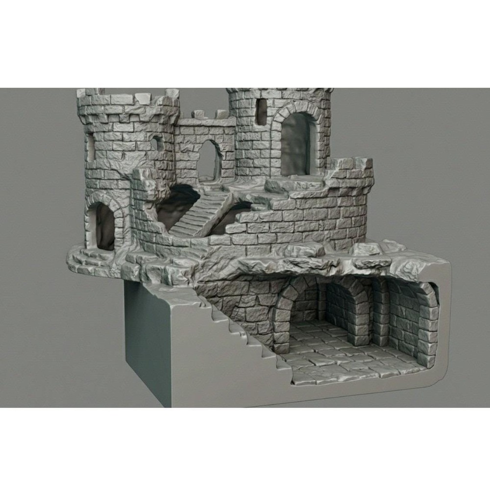 Crumbling Castle Hide and climb And Burrow Dungeon- Underground Viewing dungeon - Picture 3 of 5
